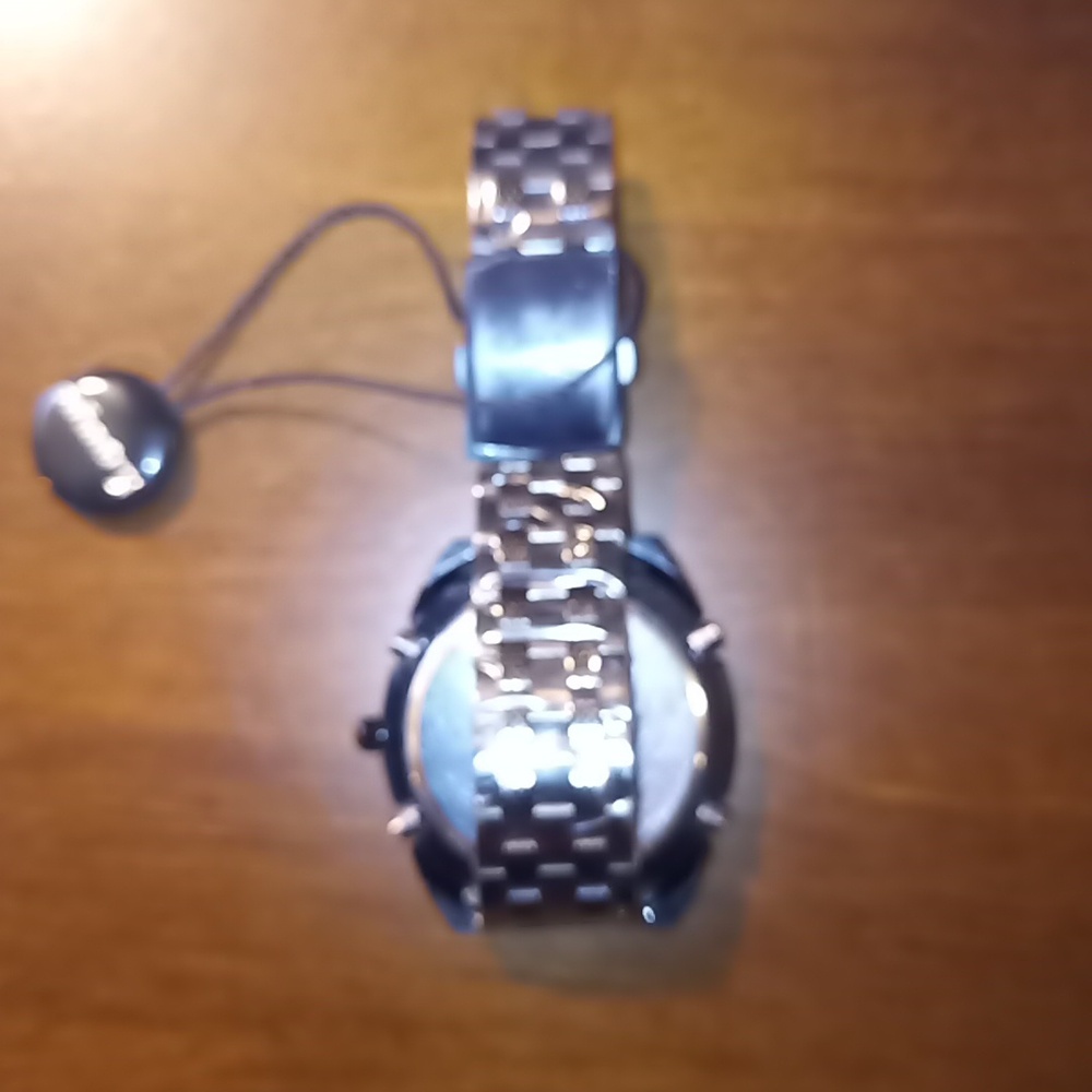 NEW Infantry Black Sport Dual Timer Watch w/Stainless Steel Band Water Resistant - Picture 5 of 6